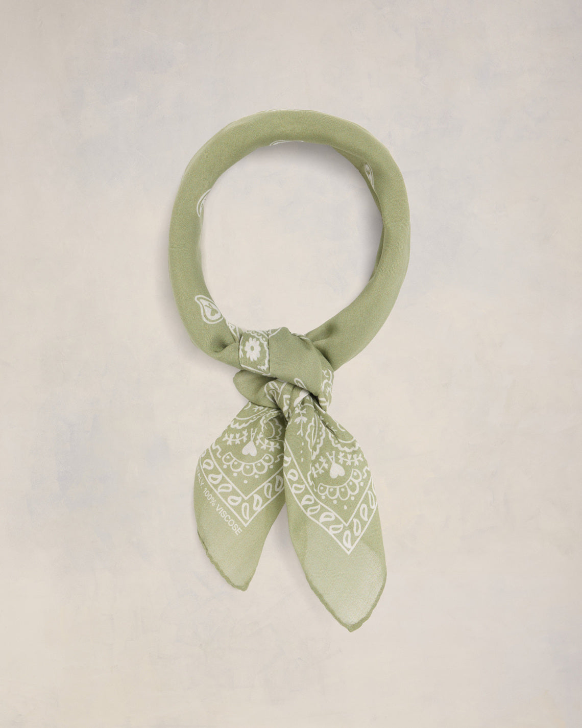 Olive Ami De Coeur Bandana Scarf | AMI PARIS