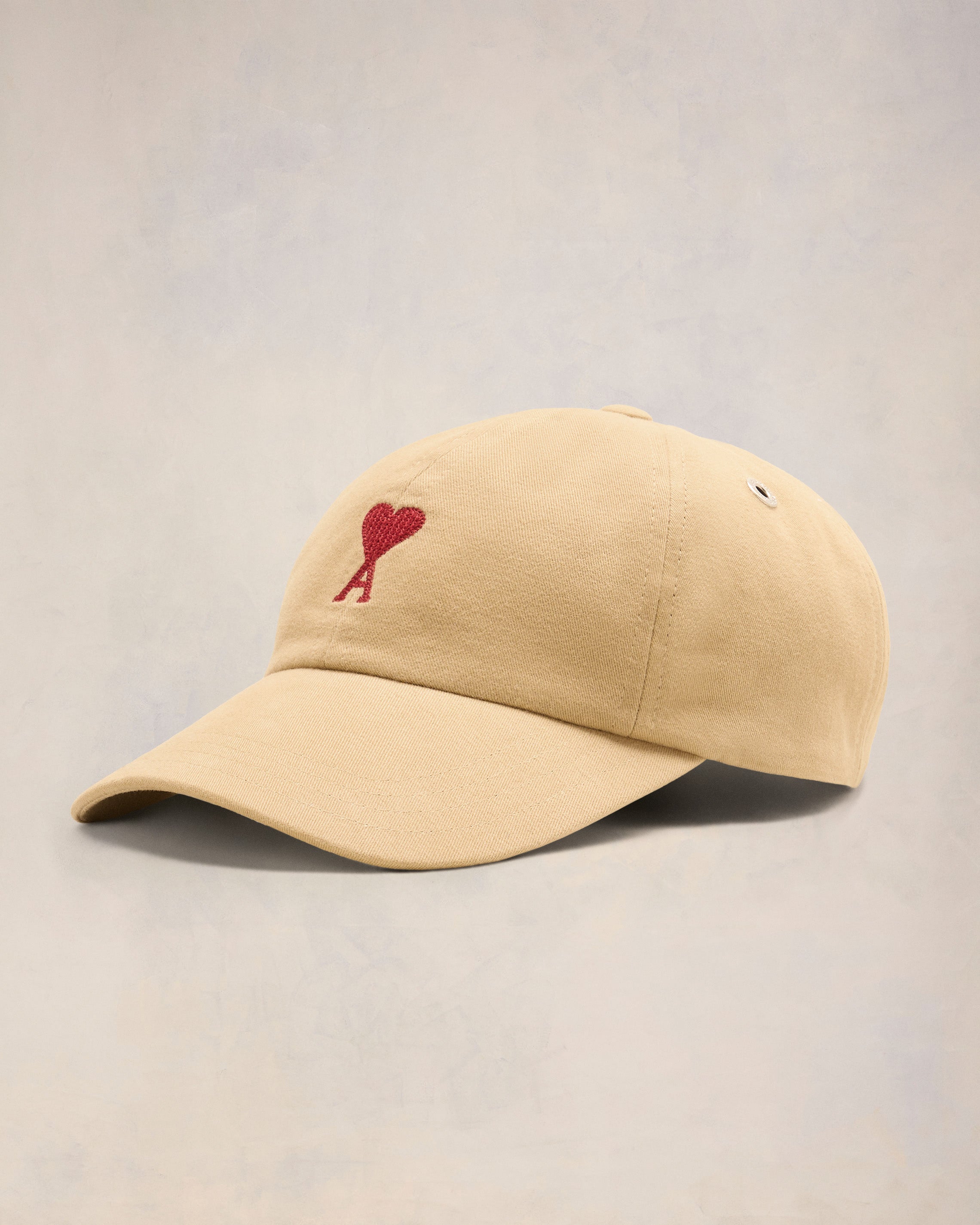 Sand Red Ami De Coeur Embroidery Cap | AMI PARIS