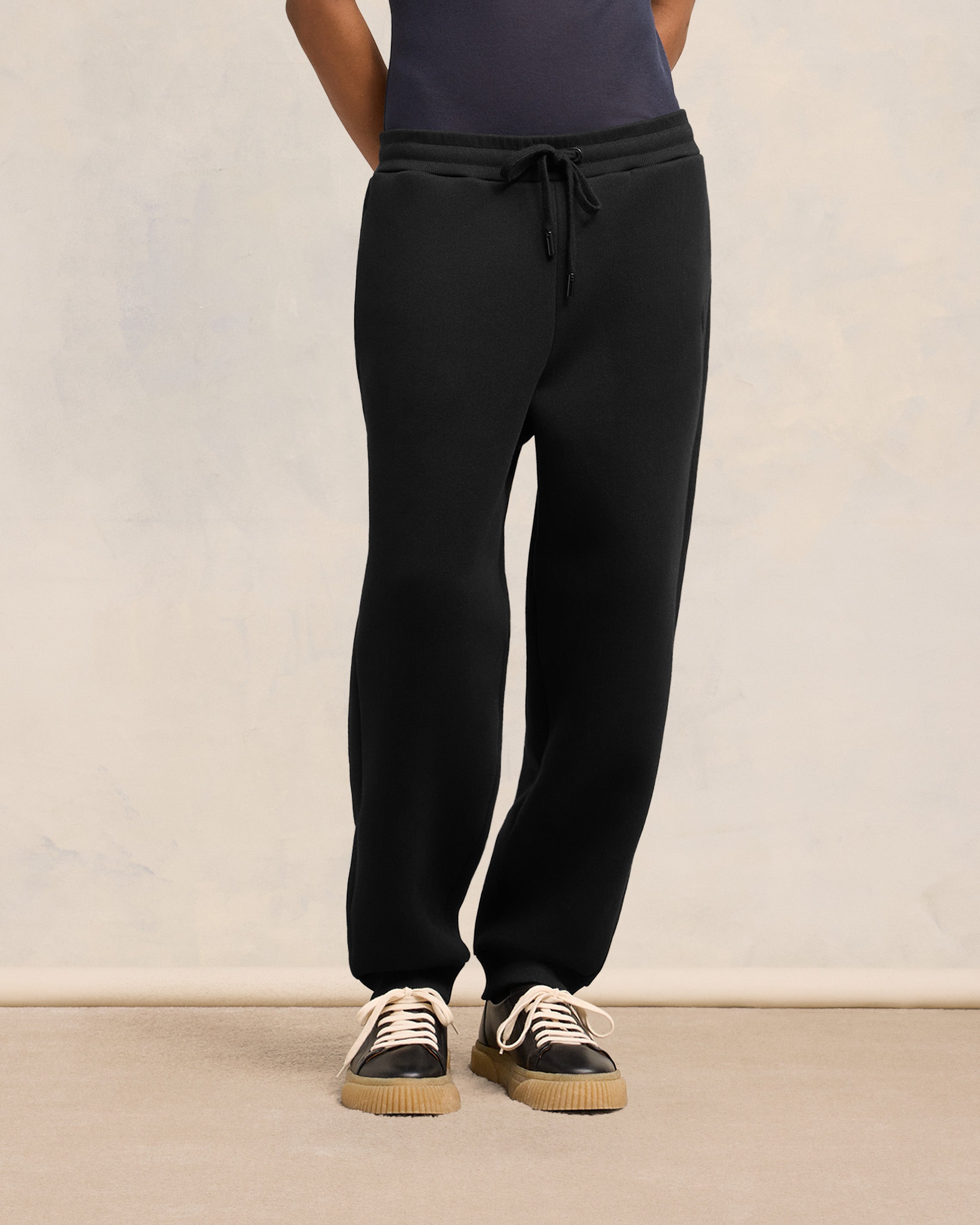 Black Ami De Coeur Track Pants | AMI PARIS