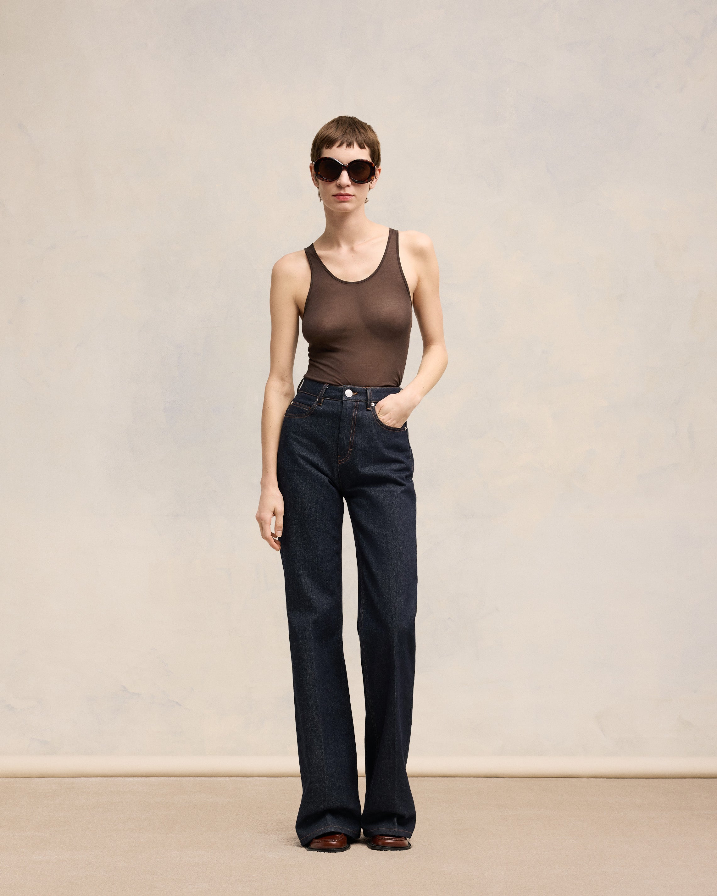 Indigo Flare Fit Jeans | AMI PARIS