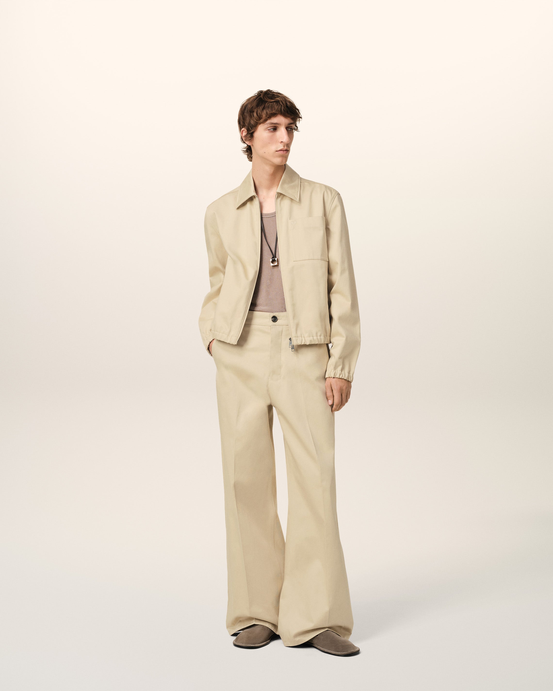 GINGER Baggy Fit Trousers | AMI PARIS