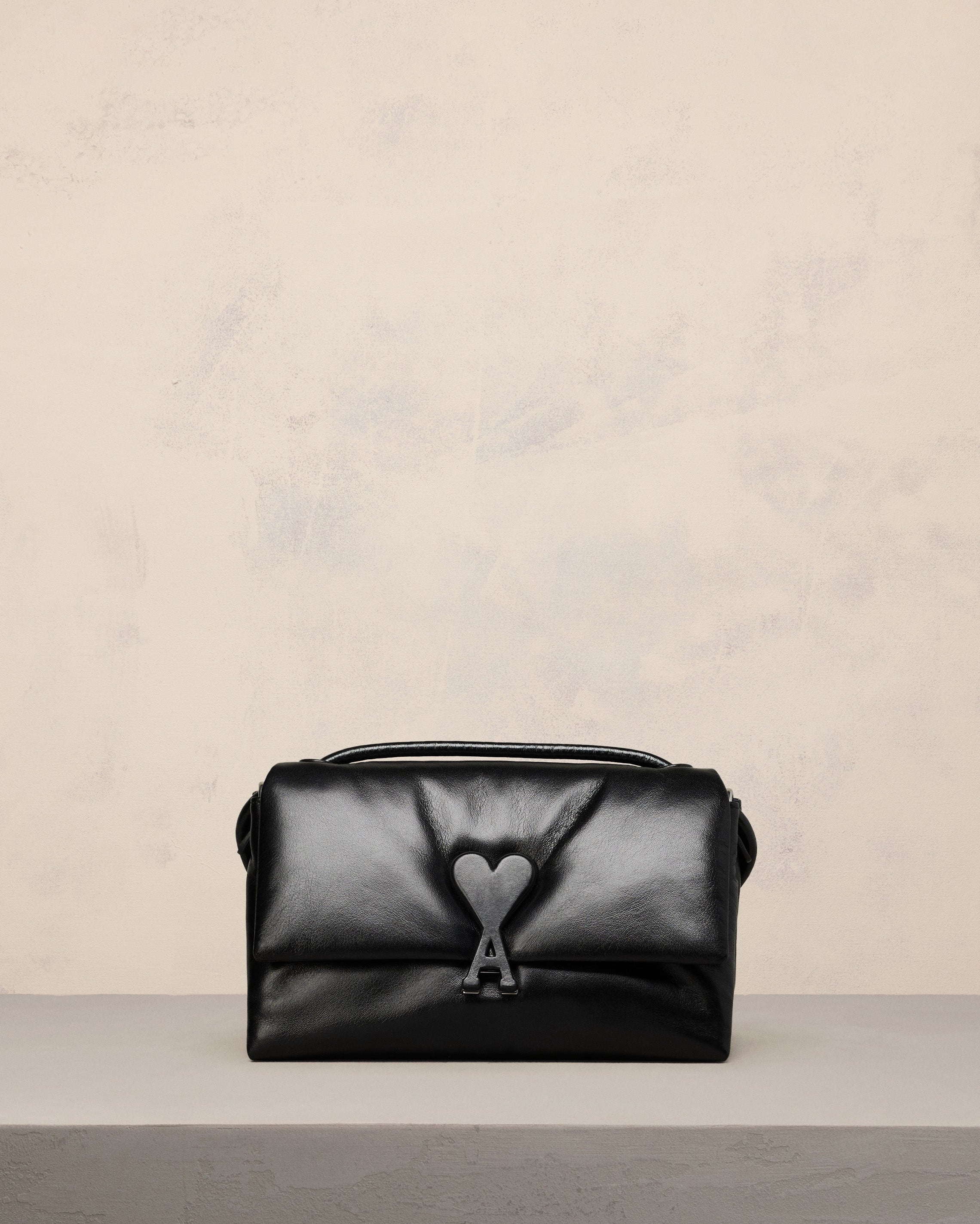 Black Leather Voulez-Vous Bag