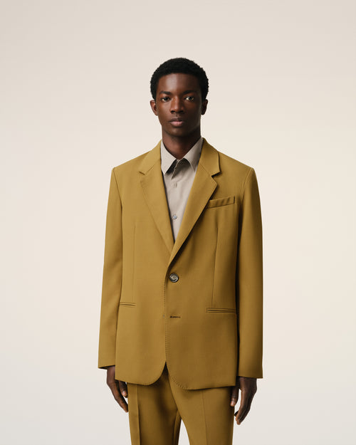 Mustard Wool Semi-Lined Jacket - 3 - Ami Paris