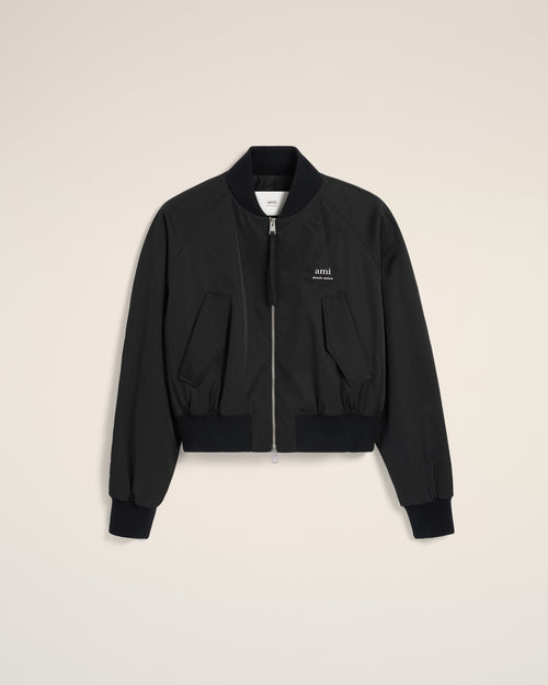 Black Twill Bomber - 1 - Ami Paris