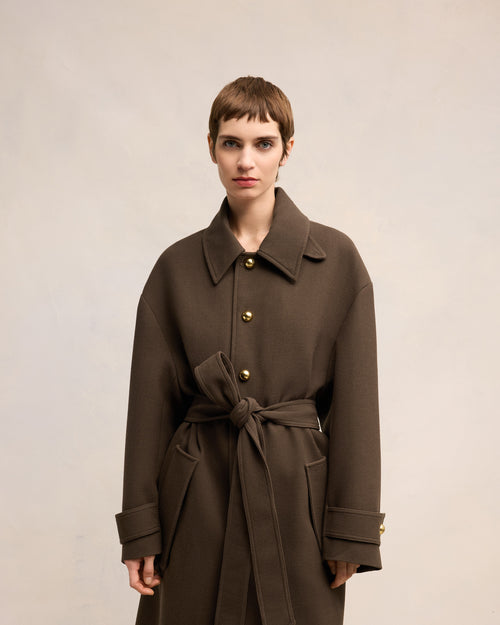 Belted Coat - 4 - Ami Paris