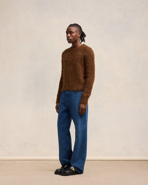 Alpaca Mohair Brushed Sweater - 6 - Ami Paris