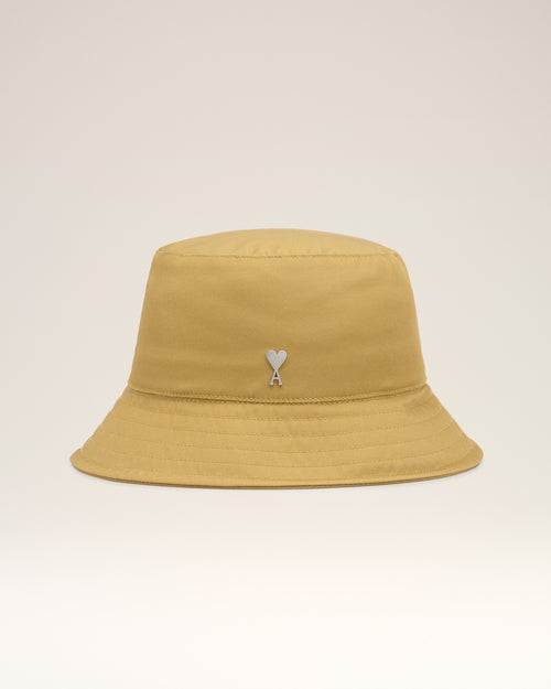 Mustard Twill Ami de Coeur Stud Bucket Hat - 4 - Ami Paris