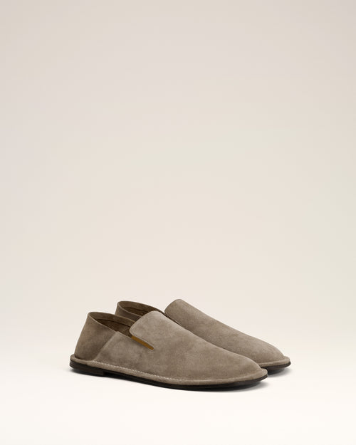 Beige Leather Midi Slippers - 8 - Ami Paris