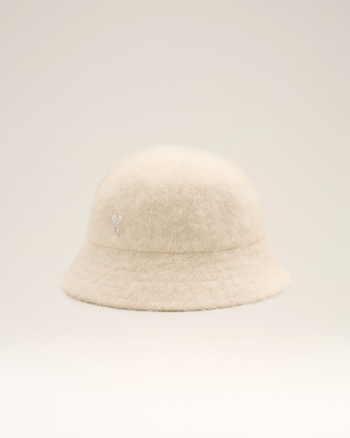 Ami de Coeur Stud Bucket Hat - OFF WHITE - Ami Paris