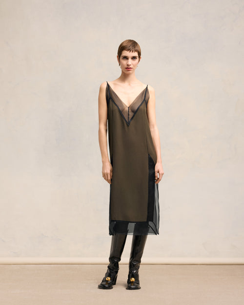 							Midi Dress With Thin Straps - 3						 - Ami Paris