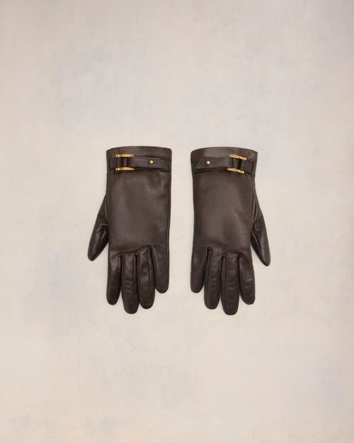 Strap Detail Gloves - 1 - Ami Paris