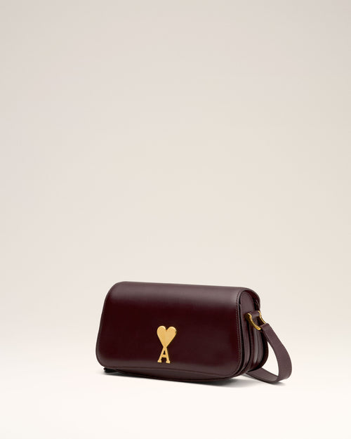 Burgundy Leather Shoulder Bag Paris Paris Bag - 8 - Ami Paris