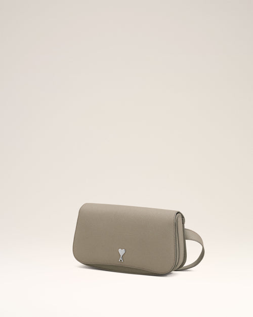 Grey Leather Crossbody Paris Paris Bag - 1 - Ami Paris