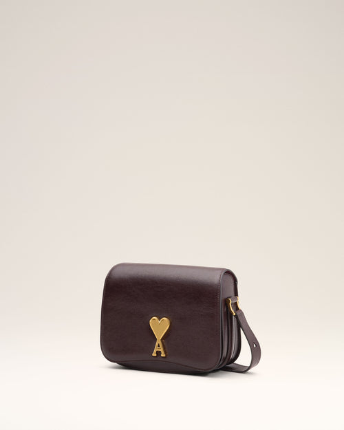 Burgundy Leather Paris Paris Bag - 8 - Ami Paris