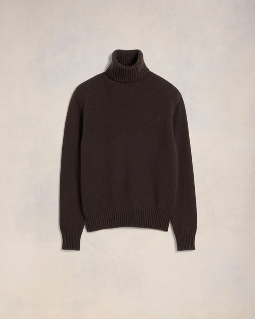 Cashmere Ami de Coeur Turtle Neck Sweater - 2 - Ami Paris