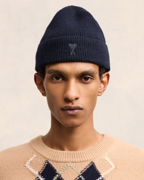 Cashmere Ami de Coeur Beanie - 2 - Ami Paris