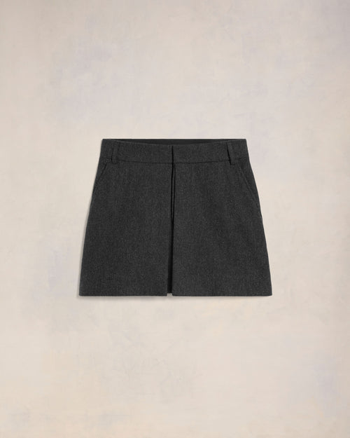 Mini Skirt With Panels - 4 - Ami Paris