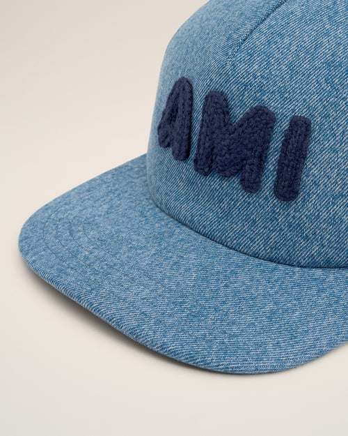 Blue Cotton Ami Paris Patch Trucker Cap - 3 - Ami Paris