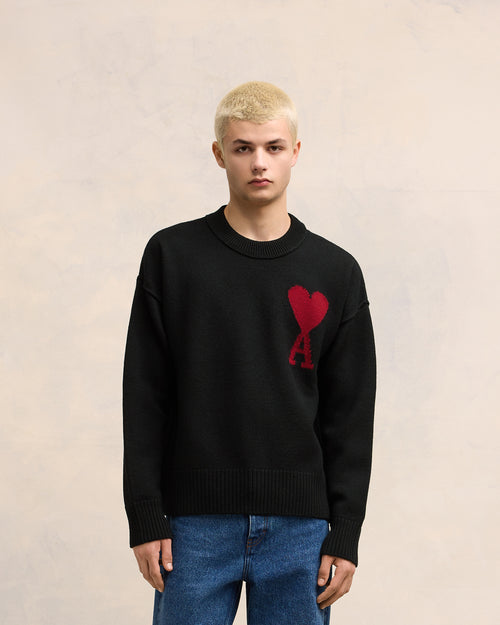 Red Ami de Coeur Sweater - 1 - Ami Paris