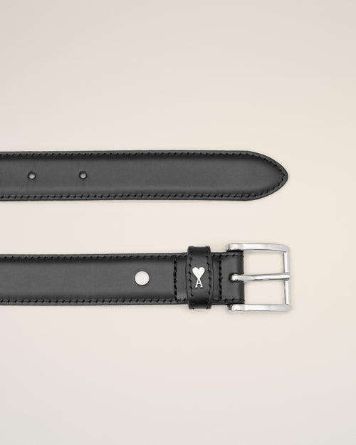 Black Leather Paris Paris Belt - 2 - Ami Paris