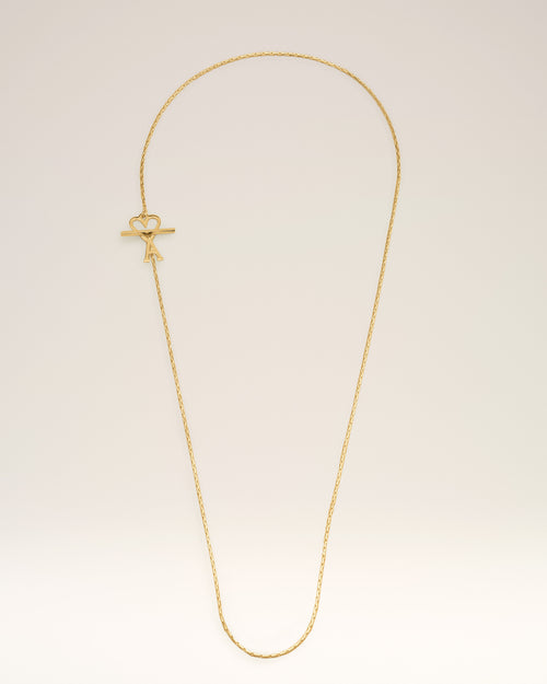 								Gold Brass Ami de Coeur Chain Necklace - 3							 - Ami Paris