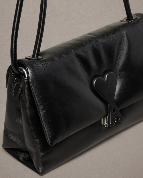 Black Leather Voulez-Vous Bag - 4 - Ami Paris