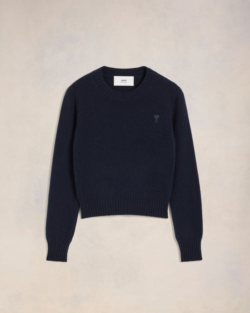 Cashmere Ami de Coeur Crew Neck Sweater - 4 - Ami Paris