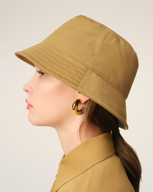 Mustard Twill Ami de Coeur Stud Bucket Hat - 11 - Ami Paris