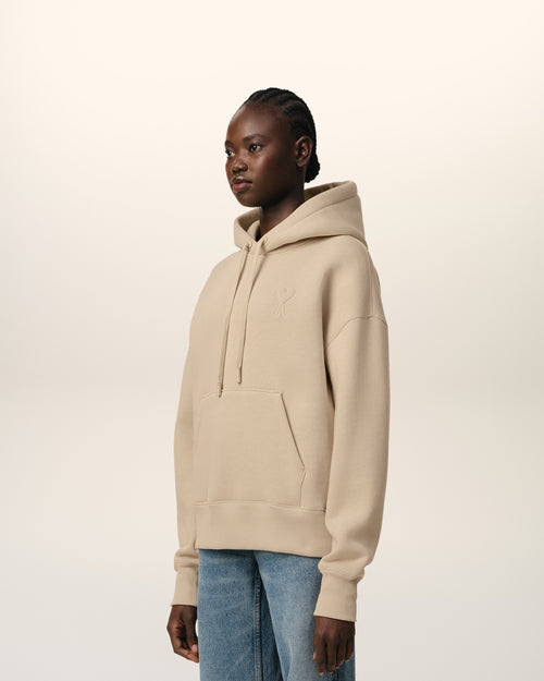 Hoodie Beige Ami de Coeur En Coton - 12 - Ami Paris