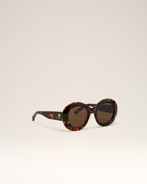 Rounded Ami de Coeur Sunglasses - 7 - Ami Paris