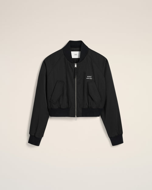 								Black Twill Bomber - 3							 - Ami Paris