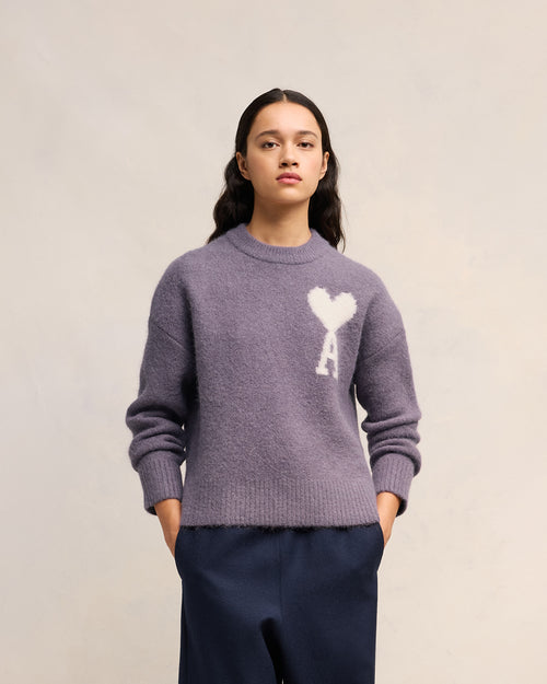 							Off-White Ami de Coeur Crew Neck Sweater - 3						 - Ami Paris