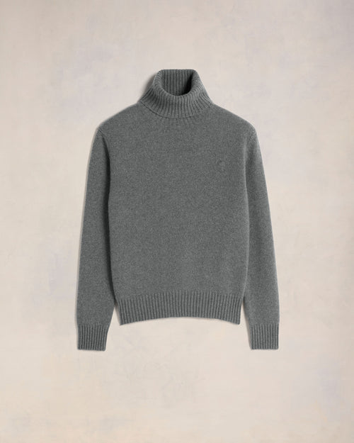 Cashmere Ami de Coeur Turtle Neck Sweater - 2 - Ami Paris