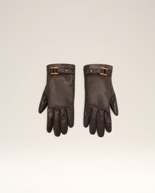 								Strap Detail Gloves - 3							 - Ami Paris