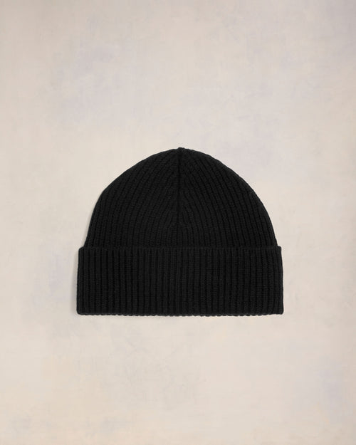 Black Wool Ami de Coeur Beanie - 6 - Ami Paris