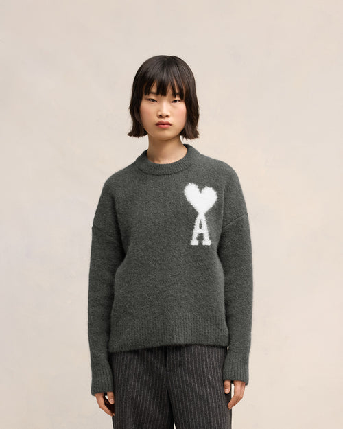 							Off-White Ami de Coeur Crew Neck Sweater - 3						 - Ami Paris