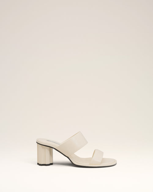 									Beige Leather Piano Sandals - 3								 - Ami Paris