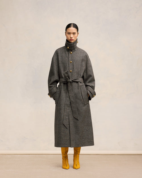 Belted Coat - 1 - Ami Paris