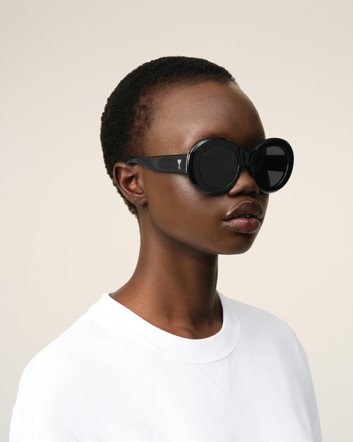 Rounded Ami de Coeur Sunglasses - 6 - Ami Paris