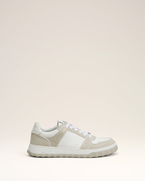 Grey Leather Low Top Walk Sneakers - 1 - Ami Paris