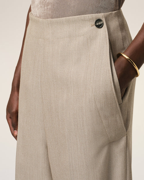 Beige New Wool Sailor Trousers - 6 - Ami Paris