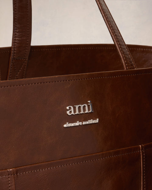 East West Maxi Ami Shopping Bag - 4 - Ami Paris