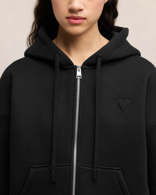 Zipped Ami de Coeur Hoodie - 10 - Ami Paris