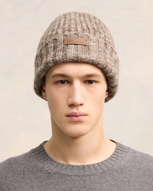 Ribbed Beanie - 2 - Ami Paris