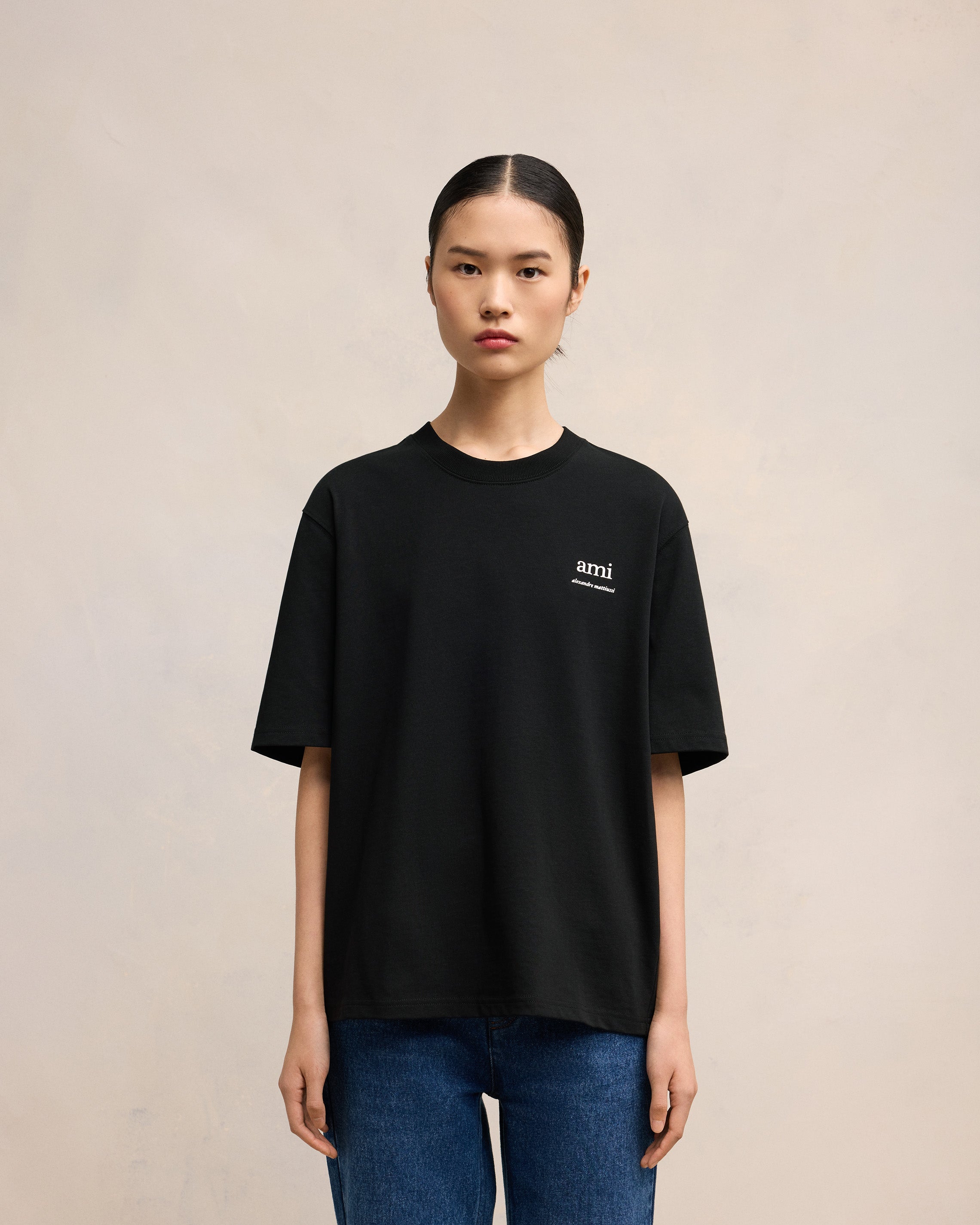 Black Ami Alexandre Mattiussi T-Shirt | AMI PARIS