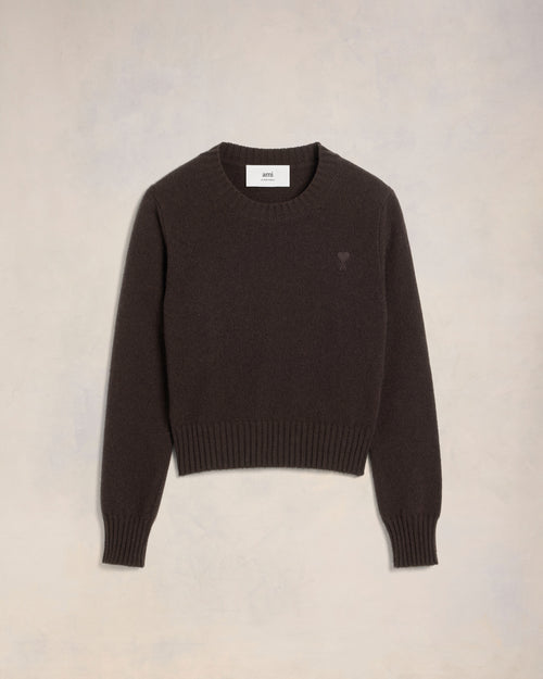 								Cashmere Ami de Coeur Crew Neck Sweater - 3							 - Ami Paris