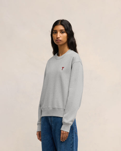 Sweatshirt Gris Ami de Coeur En Coton - 12 - Ami Paris