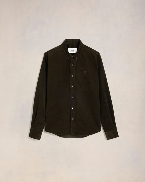 Classic Fit Shirt - NAVY BLUE - Ami Paris