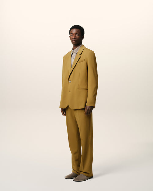 Mustard Wool Semi-Lined Jacket - 6 - Ami Paris