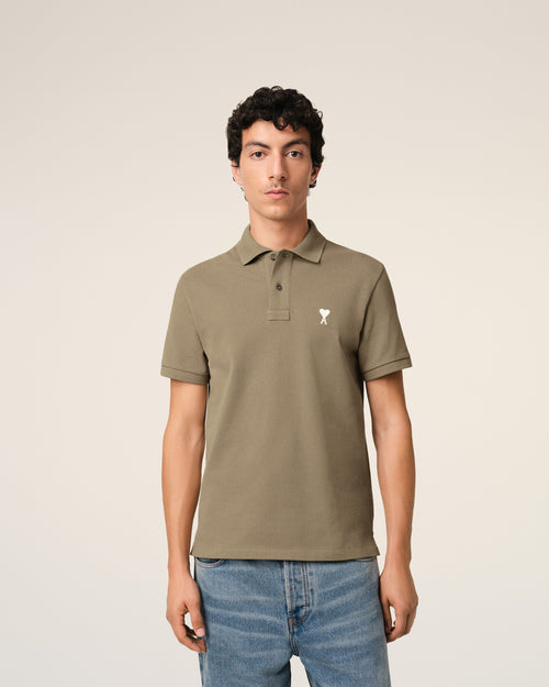 Green Cotton Ami de Coeur Polo Shirt - 3 - Ami Paris